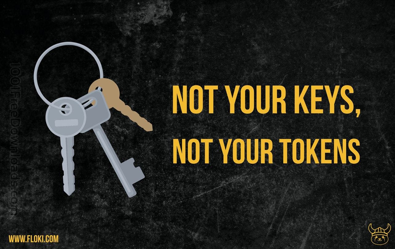 NOT YOUR KEYS, NOT YOUR TOKENS